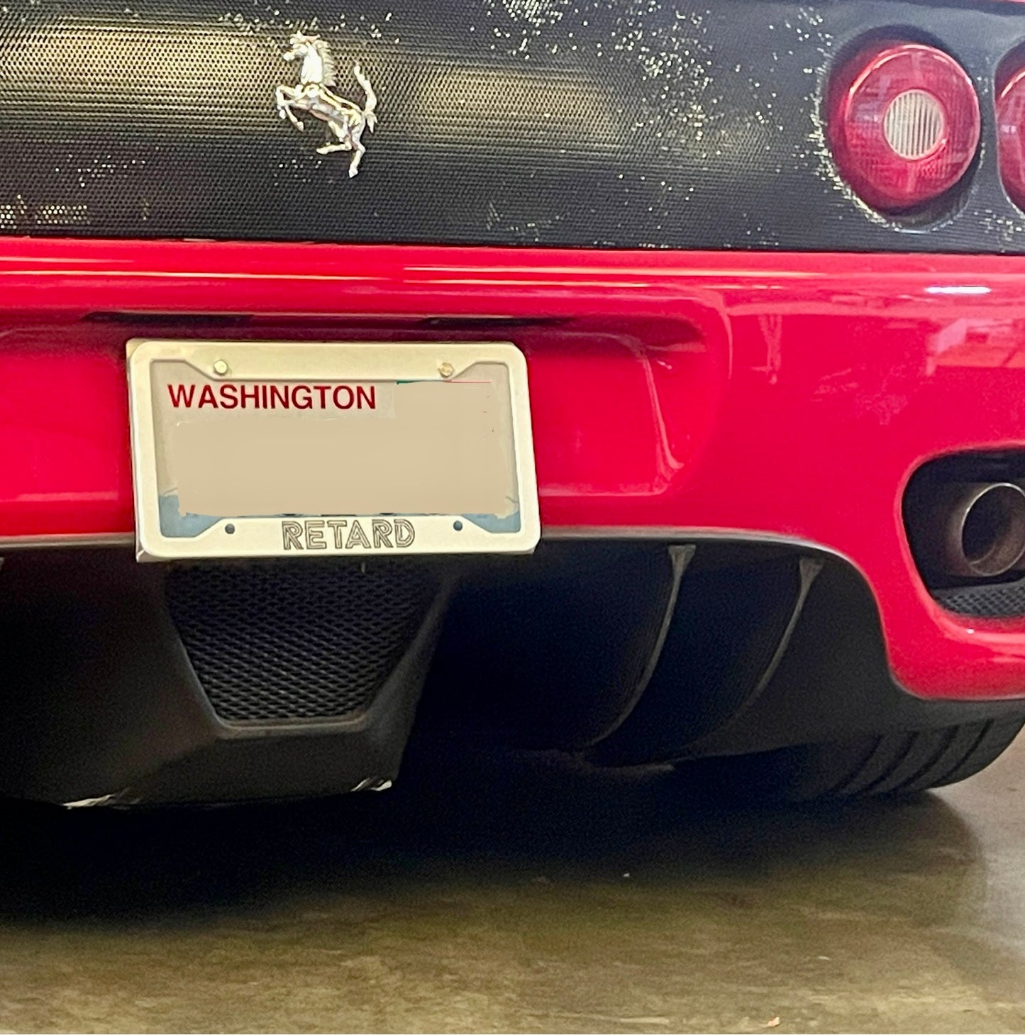 "RETARD" License Plate Frame